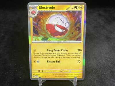 CARTE POKÉMON ELECTRODE Reverse 101/165 Rare EV3.5 Pokémon 151 Neuve Fr