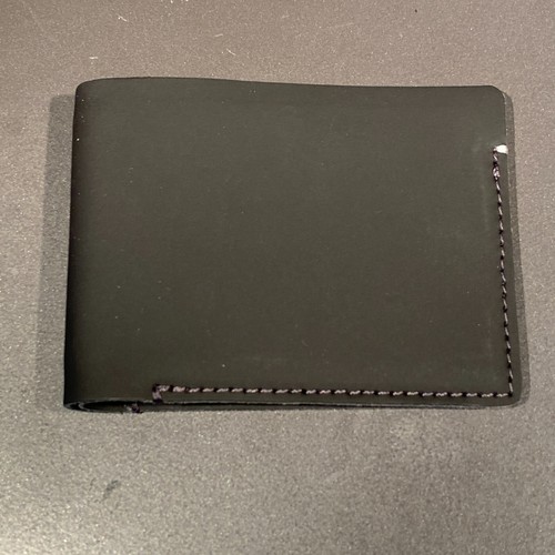 Neue ANSON CALDER Brieftasche Kalbsleder New York Logo matt schwarz - Bild 2 von 9