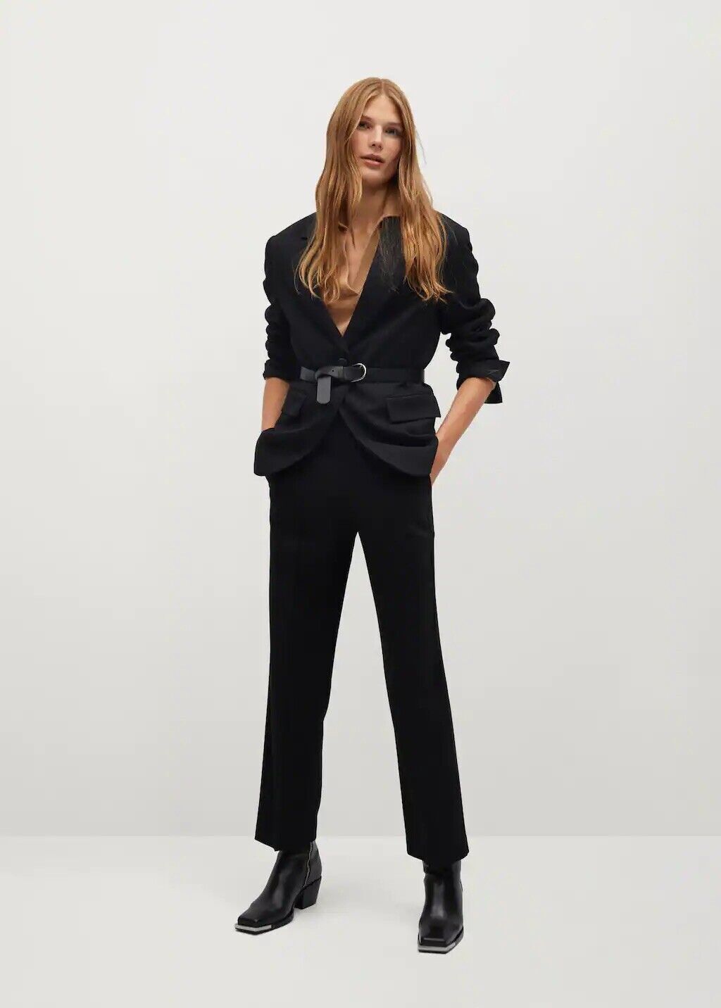 Mango Check suit trousers UK Size 8 (S) RRP: £35.99 image 3