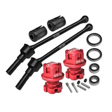 GPM Carbon Steel F/R CVD Drive Shaft 88mm w/Alum Whl Lock & Hex Claw Red : Maxx