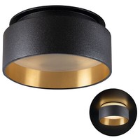 Sudara Design Deckenspot Einbaustrahler Schwarz Gold Mit Led 5W Warmweiß 230V