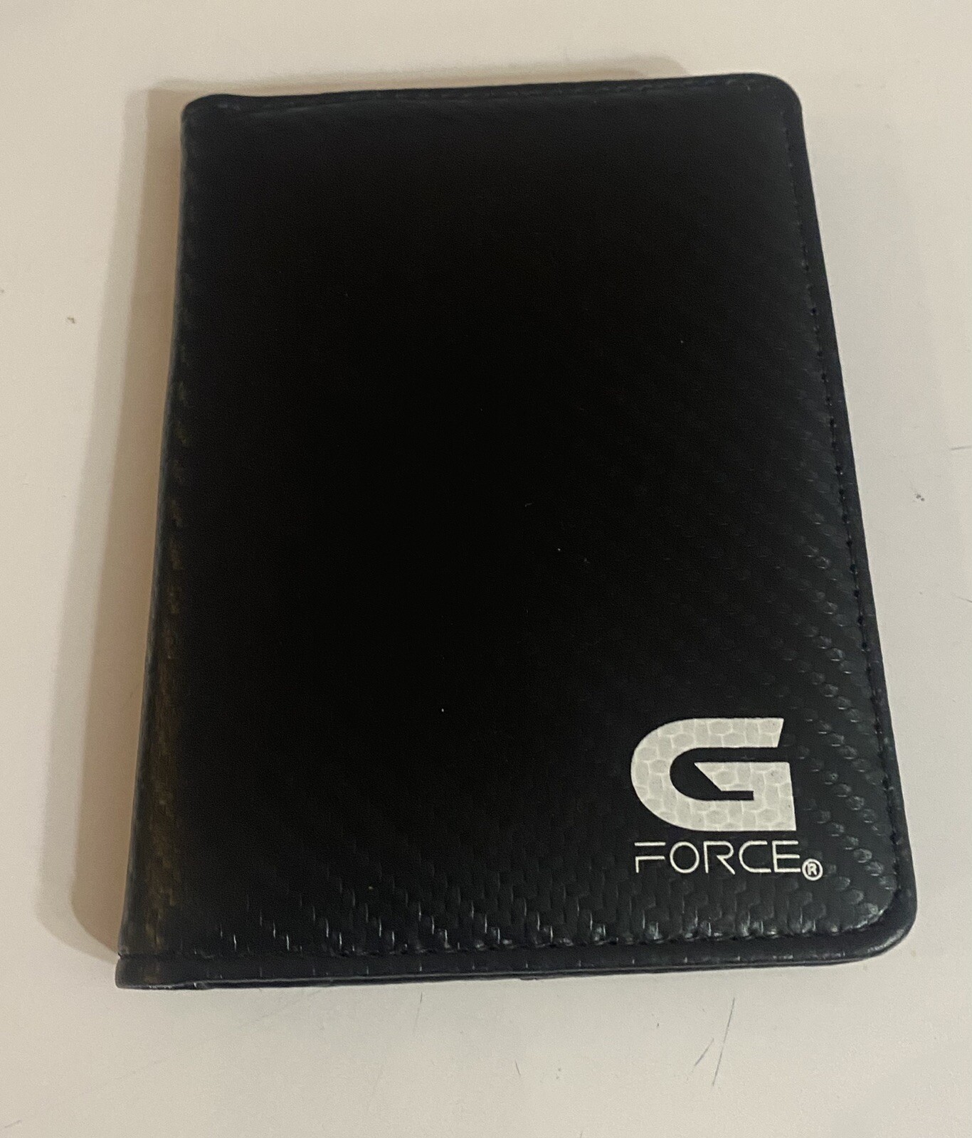 Carbon Fiber RFID Blocking Passport Holder in Sleek Black PU-image