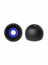 JVC Kenwood EP-FX10L-B Replacement Earpiece Spiral Dot  4pcs L Size Black NEW