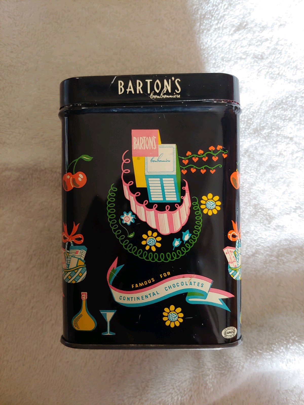 vintage barton's bonbonniere almond chocolate kisses tin eBay