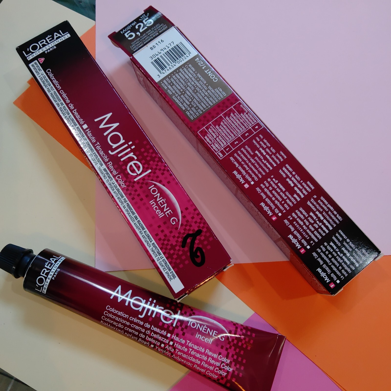 1 L'OREAL PROFESSIONNEL  MAJIREL 5,25 castano chiaro irisee mogano  50ml)