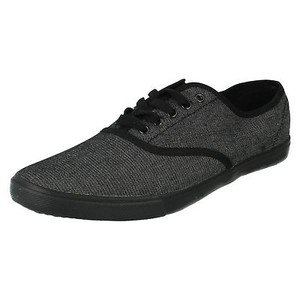 Hommes On 10 Spot Tailles 7 À Uk Lacets Noir F8683 Toile Chaussures En dSEnWdwqP