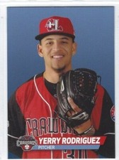 2019 Hickory Crawdads (High A-Texas Rangers) Yerry Rodriguez