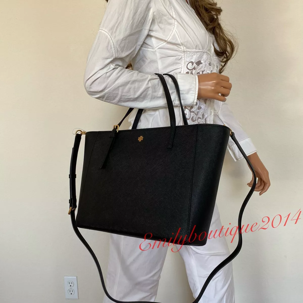 Tory burch online all black purse