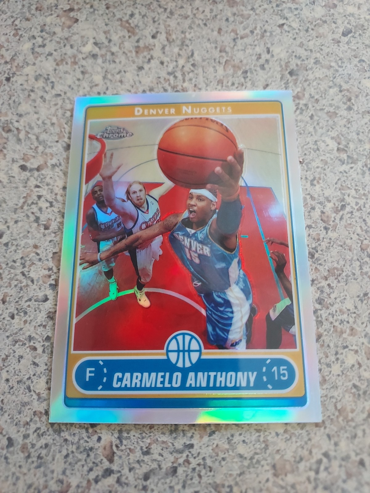 2006-07 Topps Chrome - Carmelo Anthony #106 Refractor