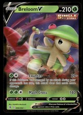 Breloom V 006/264 Holo V Rare Fusion Strike Pokemon Near Mint
