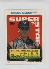 1990 Super Star Sticker Back Cards Gregg Olson Brian Downing Randy Bush #65 0au4