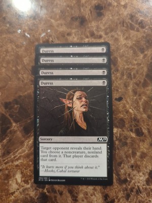 (4) Duress *PLAYSET* Core Set 2019 Regular NM MTG