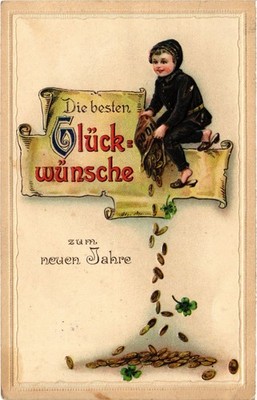 PC CHIMNEY SWEEPER HAPPY NEW YEAR (a73693)