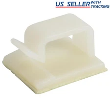 25pcs Simple Adhesive Cable Routing Clip for Cord Management, Large