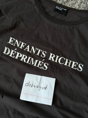 Men's ERD Enfants Riches Deprimes T-Shirt Black Printed Size М | eBay
