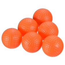 16Pcs Golf Practice Ball Plastic 41mm Hollow Flight Training Orange