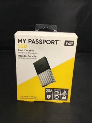 Genuine WD My Passport 256GB SSD Portable Storage USB 3.1 (WDBKVX2560PSL)