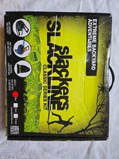 Slackers Slackline Kit Orange 50Ft Rope Balance Training Kids Game NEW OPEN BOX