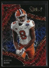 2022 Panini Select Draft Picks #112 Justyn Ross Red Lazer Prizm