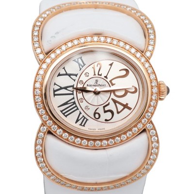 2010s Audemars Piguet 77226OR Millenary Precieuse 28mm Diamond Gold Lady's Watch