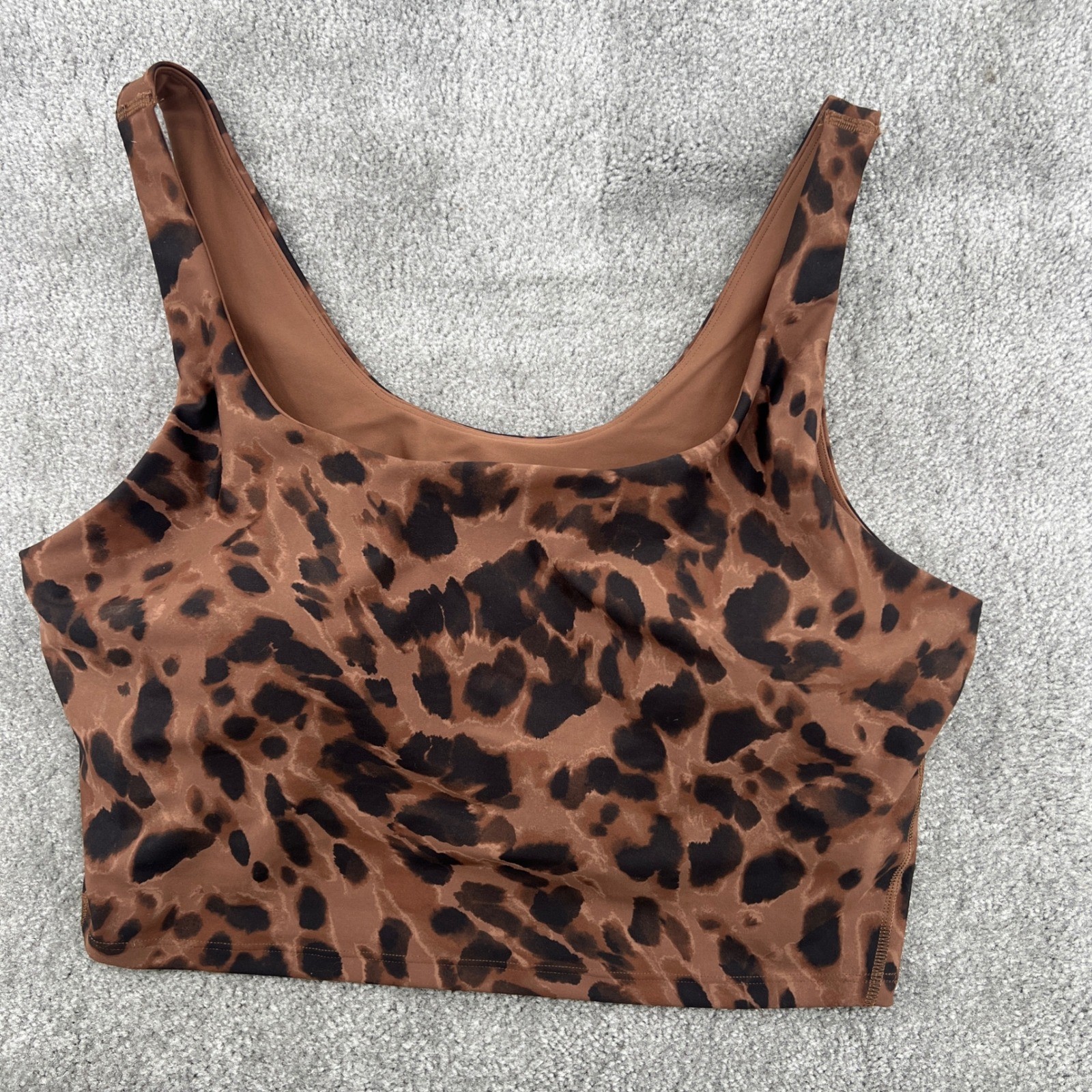 Old Navy Active Powersoft Leopard Print Sports Br… - image 1