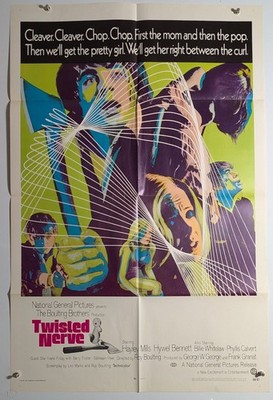 TWISTED NERVE 1sh Original Vintage Movie Poster Hayley Mills Hywel Bennett