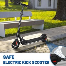 Kids Electric Scooter 6-14 Years Adjustable Folding E-Scooter with LED