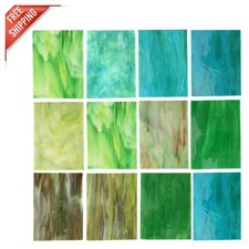 10 Piece Mosaic Glass Tile Set - 4x6 Inch, Easy Peel Stick for DIY Projects