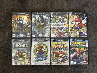 Nintendo GameCube PAL 8 Game Lot Cases/Manuals Mario Sunshine Pikmin Kart DD - image 1 of 4