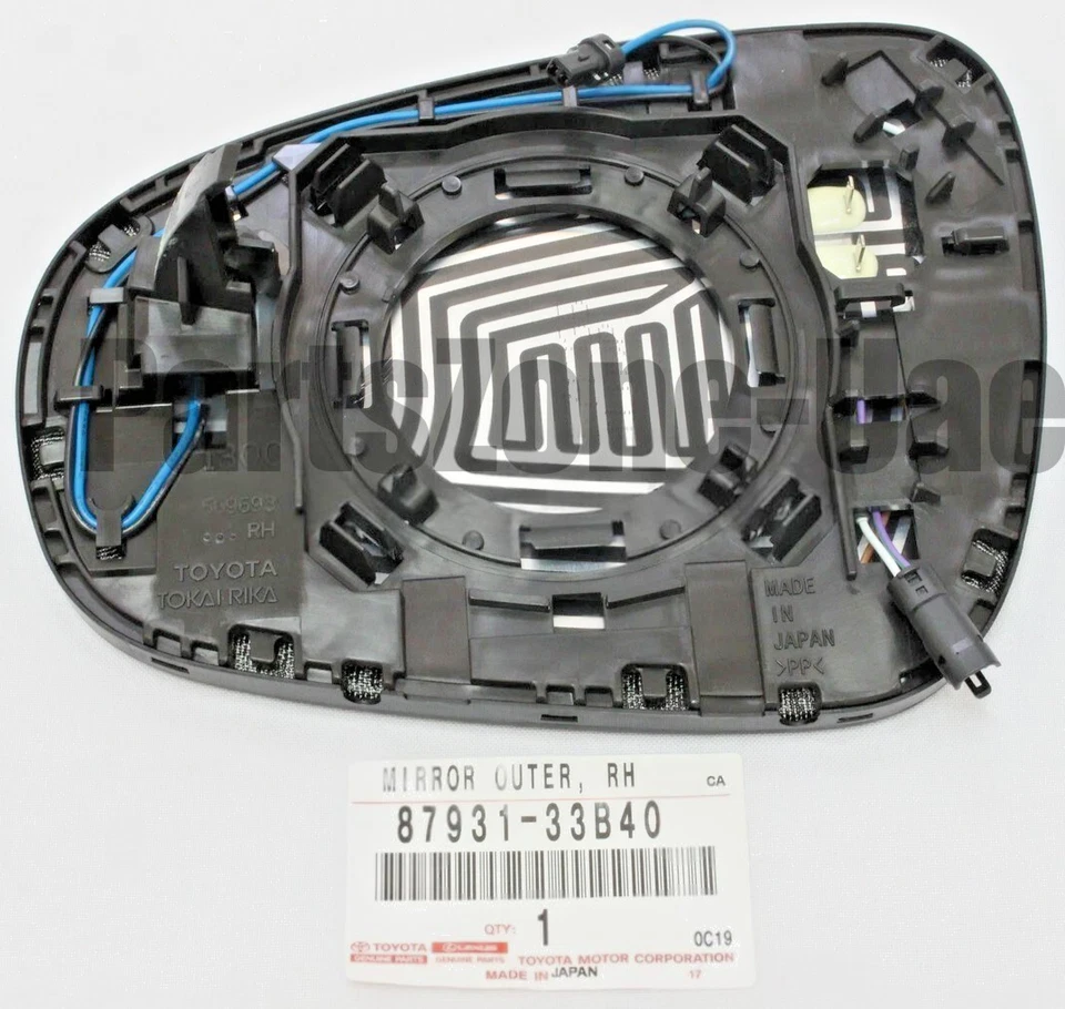 87931-33B40 Lexus Front RightRH Passenger Side Mirror Blind Spot Lane Change OEM - Imagem 2 de 2