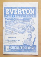 EVERTON v MIDDLESBROUGH 1947/1948 *Good Condition Football Programme*