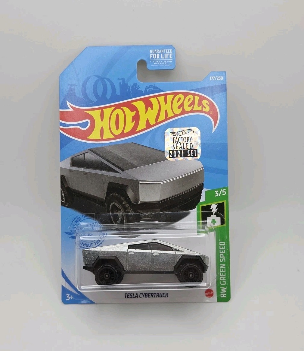 2021 Hot Wheels Tesla Cybertruck - First Edition - Factory Sealed Set Sticker