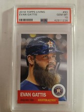 Evan Gattis 2018 Topps Living PSA 10 Gem Mint Graded Card Houston Astros #93