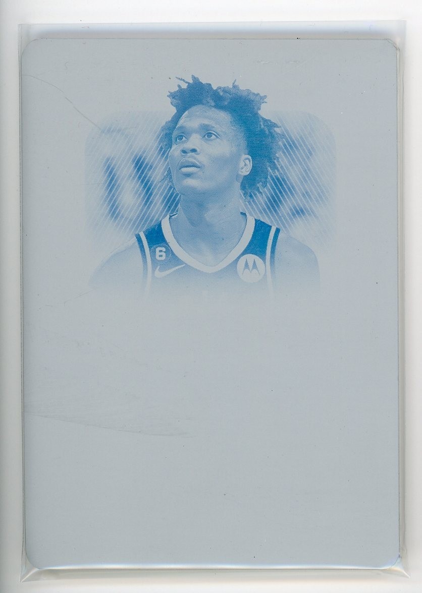 2023-24 Bennedict Mathurin Panini Flawless Cyan Printing Plate 1/1 Pacers