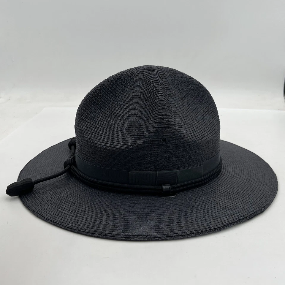 Genuino Lawman Milán Azul Sombrero de Policía Policía Estatal Correa de Cuero 7 1/4 Foto 3 de 4