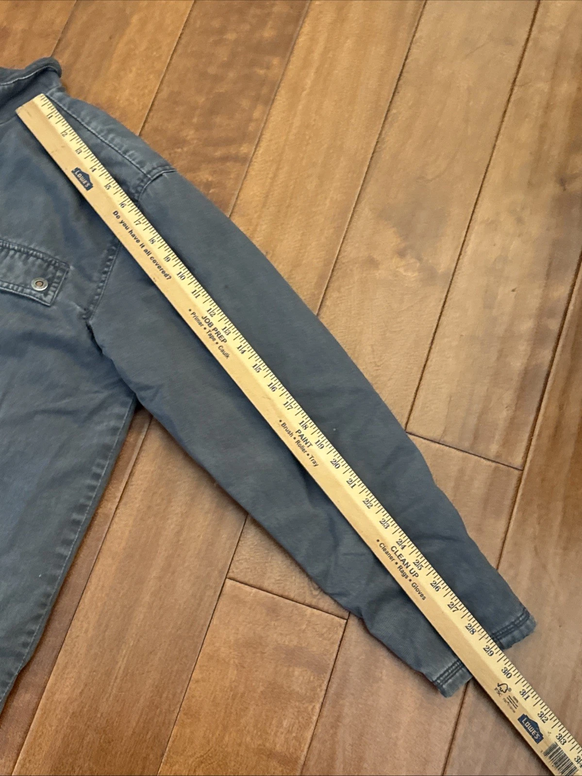 Vintage Quicksilver Jacket Mens Medium Gray Canvas Sherpa Lined Full Zip VTG Y2K image 12