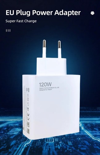 120w Originale Xiaomi Caricatore Turbo Carica Super Veloce Adattatore UE Tipo C - Foto 7 di 7
