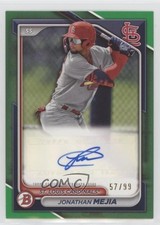2024 Bowman Paper Prospect Retail Green Border 57/99 Jonathan Mejia Auto 1bi0