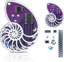 SMD Soldering Practice Kit, DIY LED Seashell Electronics Project