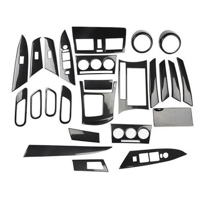 For Mazda 3 Mazda3 2010-2013 ABS Carbon Fiber Car Interior Gear Cover Stickers