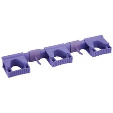 Vikan 10118 Tool Wall Bracket, 16 1/2 In L, Purple