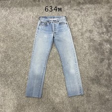Vintage 80s Levi 501 Selvedge Redline Actual 30x31 USA Faded Distressed Repair