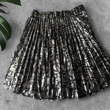 ✨Vintage Marnie West Metallic Pleated Skirt | Made in USA✨Size: Medium