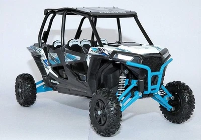 NEWRAY, POLARIS RZR XP 4 Turbo Bleu et Blanc, échelle 1/18, NEW57843B - Photo 1/2