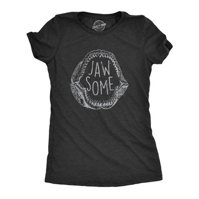 Womens Jaw Some T Shirt Funny Sarcastic Awesome Shark Jaws Teeth Graphic Tee for