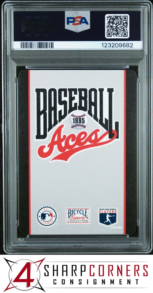1995 U.S. PLAYING CARD ACES WADE BOGGS 8 OF DIAMONDS POP 5 PSA 10 - Image 2 of 2