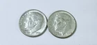 1964 D Roosevelt Dimes, 90% Silver Lot Of 2 Circulated Coins Free Shipping #8702