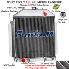 4 Row Radiator For 1949-1953 1950 Ford Cars Club Country Sedan Crestline Ford V8
