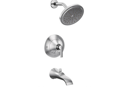 Moen  TS2203EP Doux  Posi-Temp  Tub & Shower Trim Package, Chrome (No Valve)