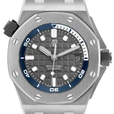 Audemars Piguet Royal Oak Offshore Diver Steel Mens Watch 15720ST Box Card